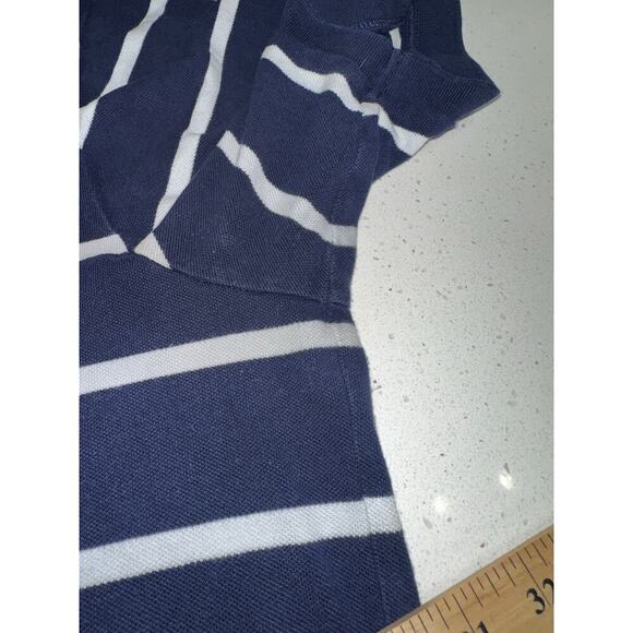 Polo Ralph Lauren Short Sleeve Shirt Navy White Stripe 2XB Classic Pony Logo - Picture 7 of 10